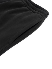 Rifted Fleece Drawstring Straight-Leg Sweatpants