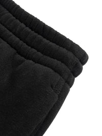 Rifted Fleece Drawstring Straight-Leg Sweatpants