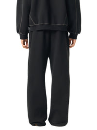 Rifted Contrast-Stitched Fleece Sweatpants