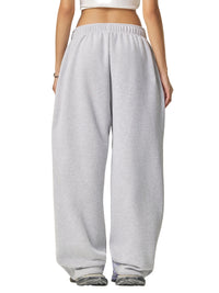 Rifted Contrast-Stitched Fleece Sweatpants