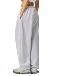 Rifted Contrast-Stitched Fleece Sweatpants