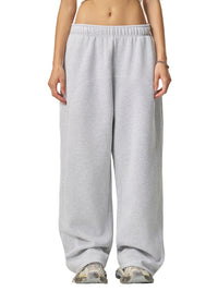 Rifted Contrast-Stitched Fleece Sweatpants