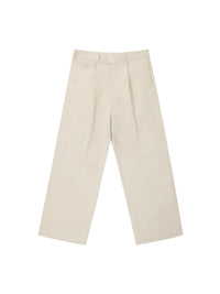 Rifted Adjustable Waist Straight-Leg Pants