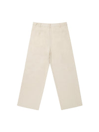Rifted Adjustable Waist Straight-Leg Pants