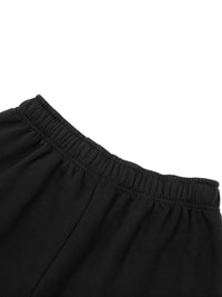 Rifted Contrast-Stitched Fleece Sweatpants