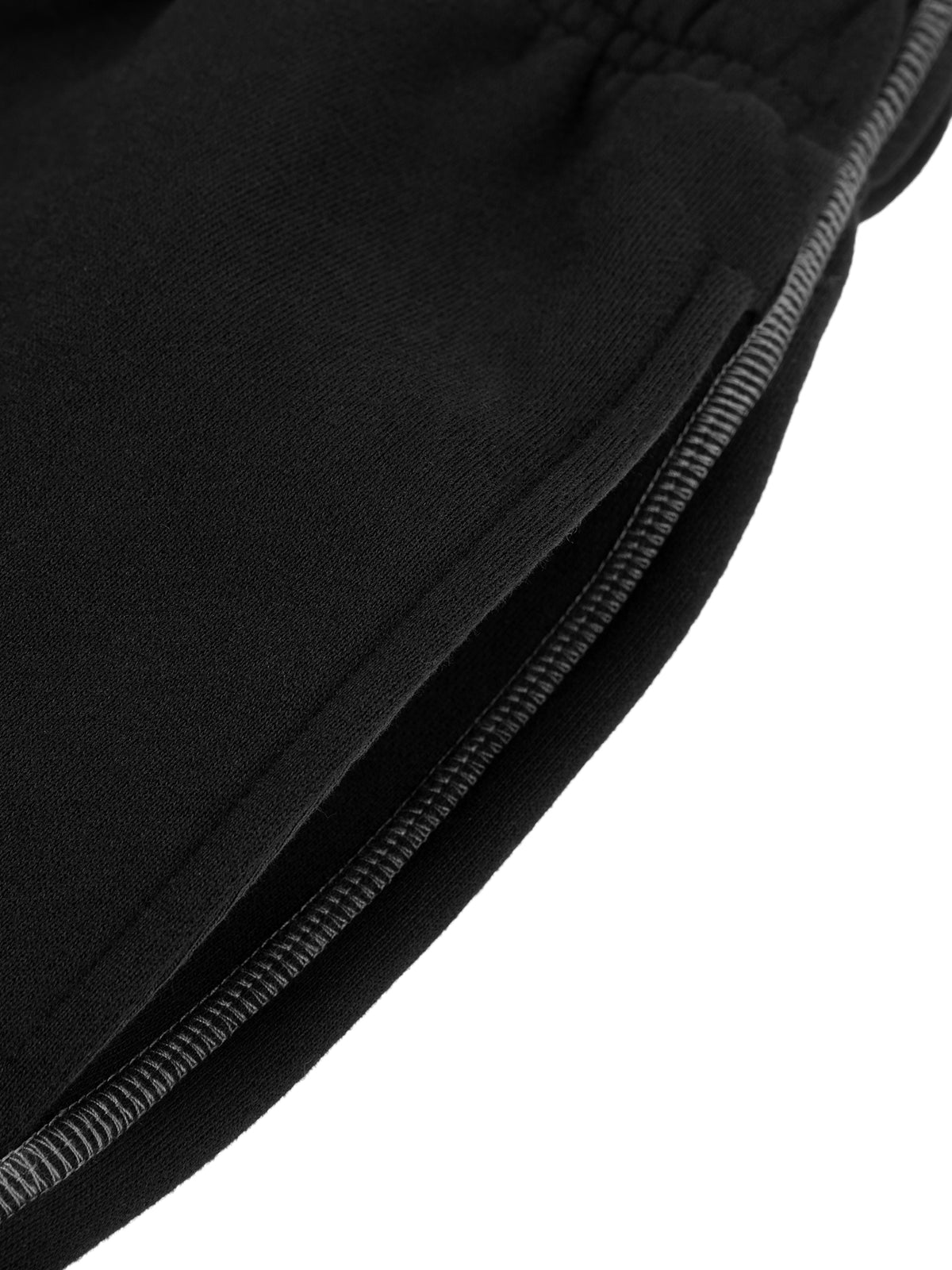 Rifted Contrast-Stitched Fleece Sweatpants