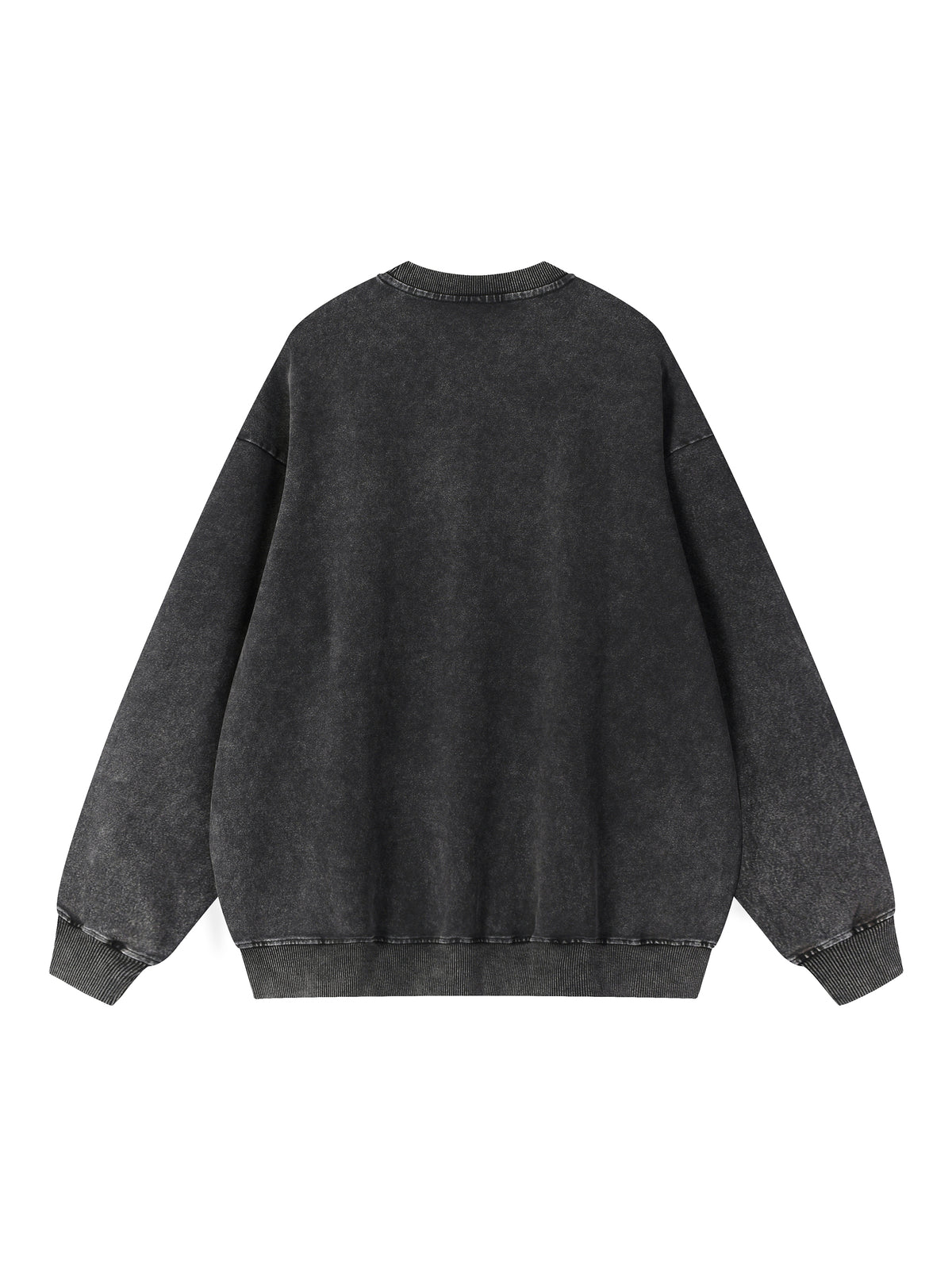 Rifted Snow Wash Oversized Crewneck Sweatshirt