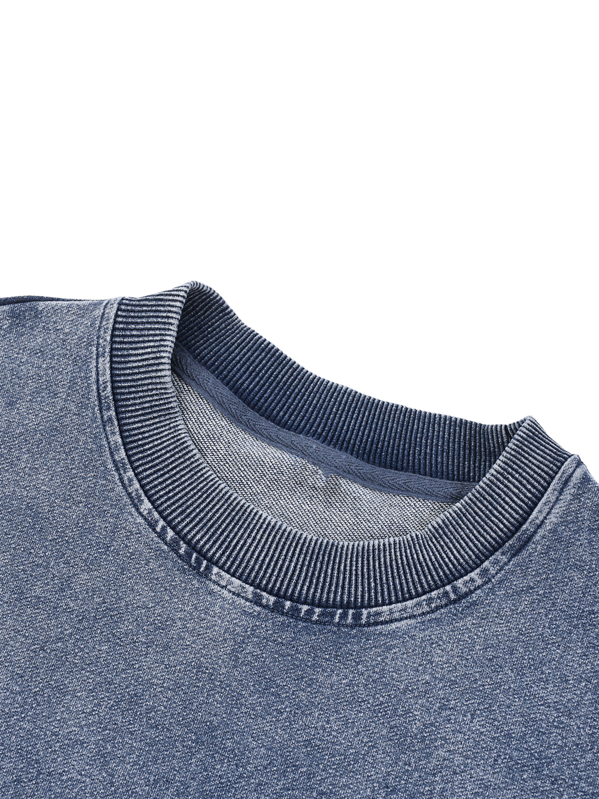 Rifted Snow Wash Oversized Crewneck Sweatshirt