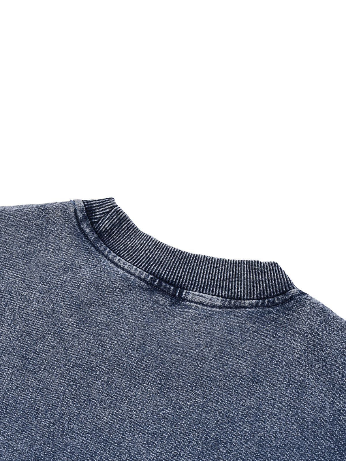 Rifted Snow Wash Oversized Crewneck Sweatshirt