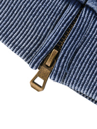 Rifted Snow Wash Oversized Zip-Up Hoodie