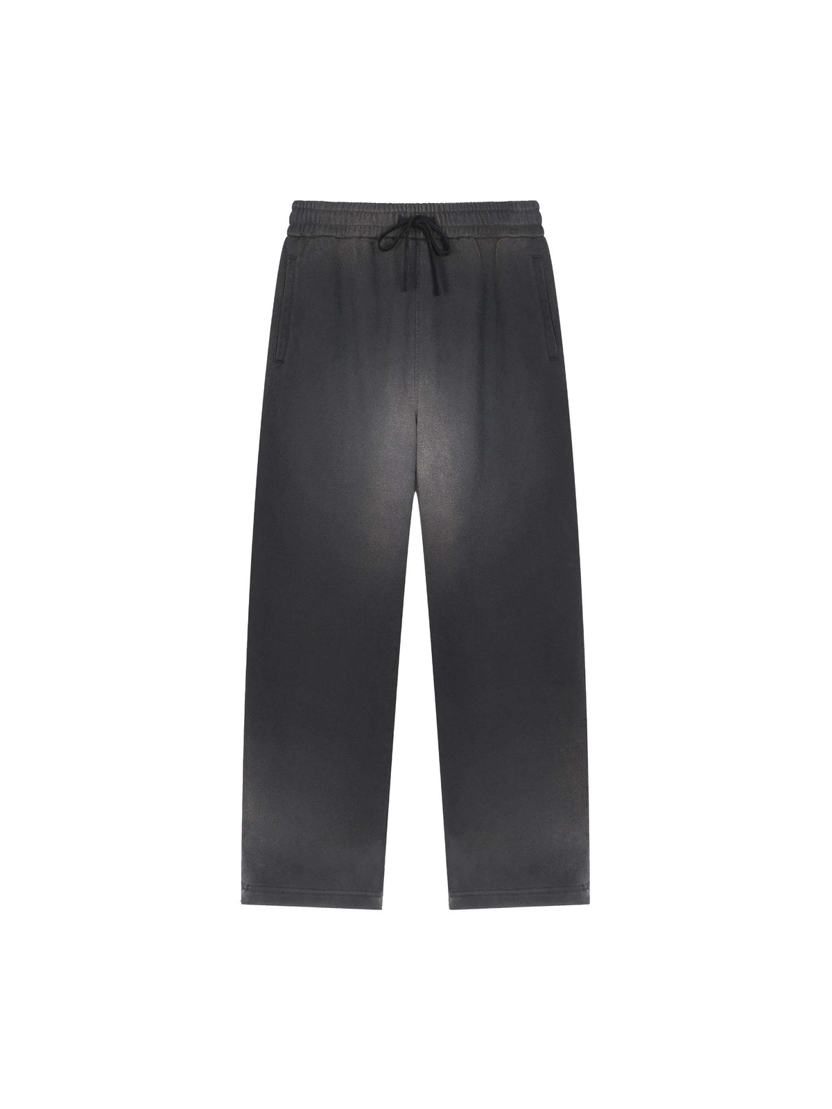 Rifted Sun Fade Raw Edge Straight-Leg Sweatpants