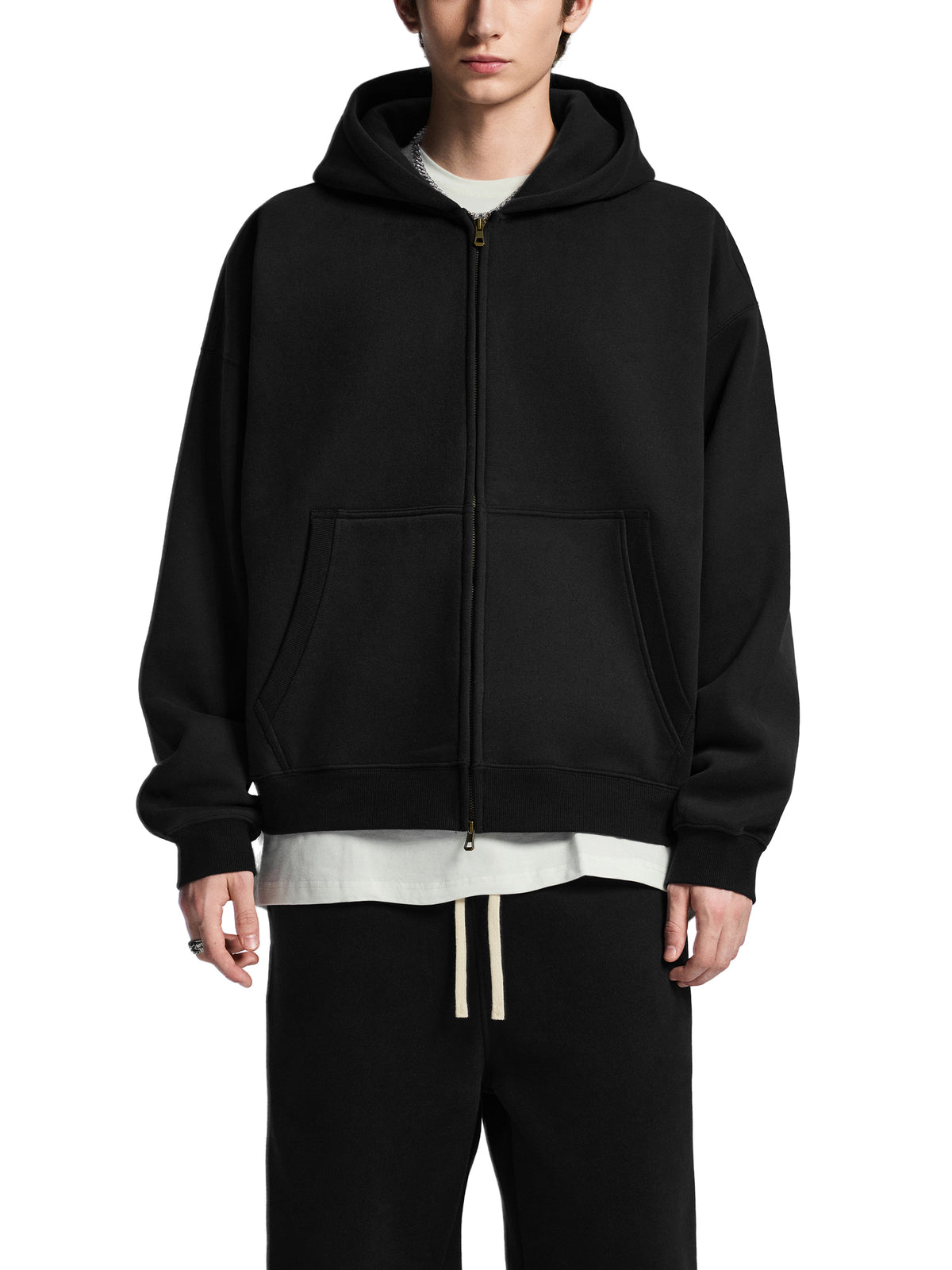 Rifted Essential Oversized Fleece Boxy Hoodie