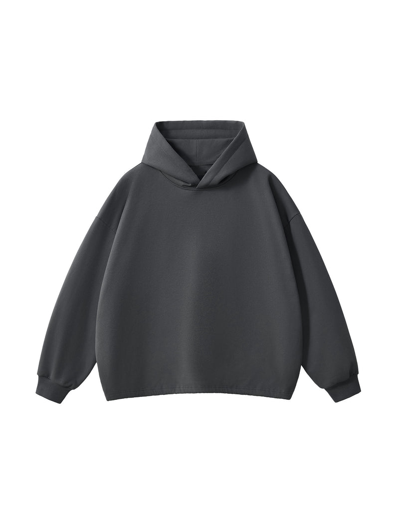 Rifted Essential Heavyweight Oversized Drawstring Hem Hoodie
