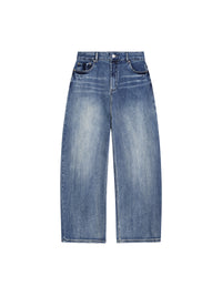 Rifted Sun Fade Heavyweight Denim Jeans