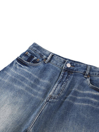 Rifted Sun Fade Heavyweight Denim Jeans