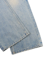 Rifted Sun Fade Raw Hem Denim Jeans