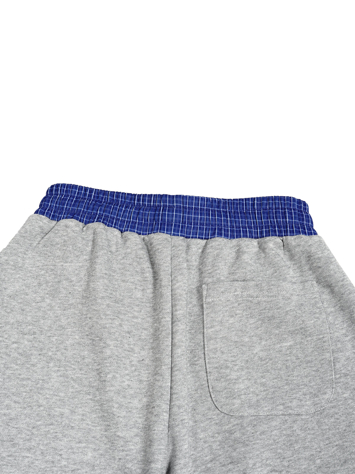 Rifted Plaid Waistband Barrel Sweatpants