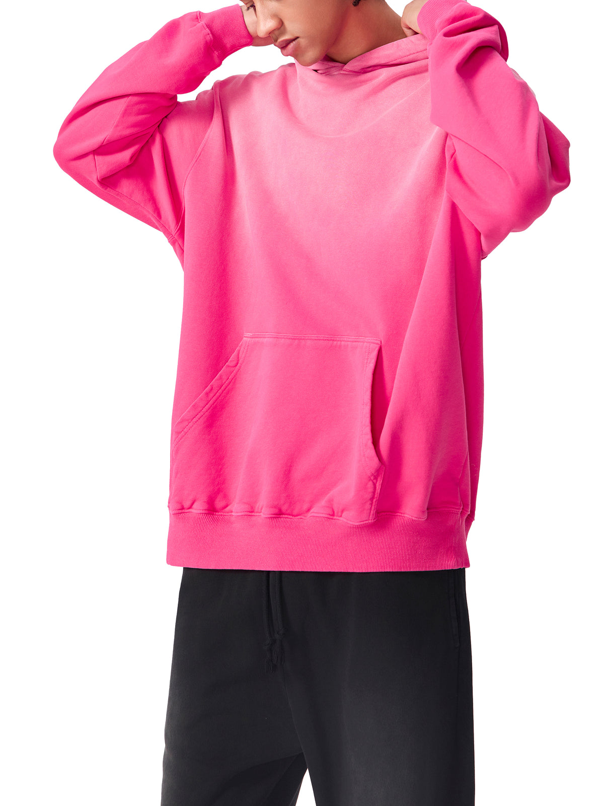 Rifted Heavyweight Sun Fade Oversized Hoodie
