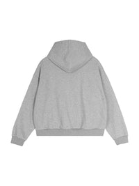 Rifted Contrast Plaid Boxy Zip Hoodie