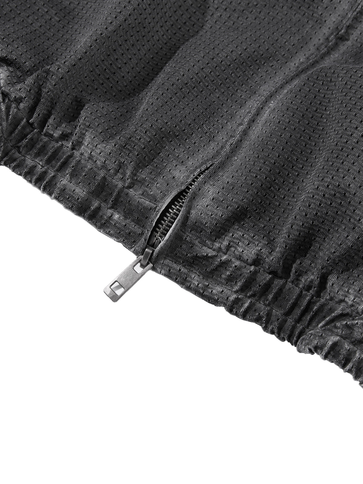 Rifted Unisex Vintage Wash Full Zip Mesh Jacket
