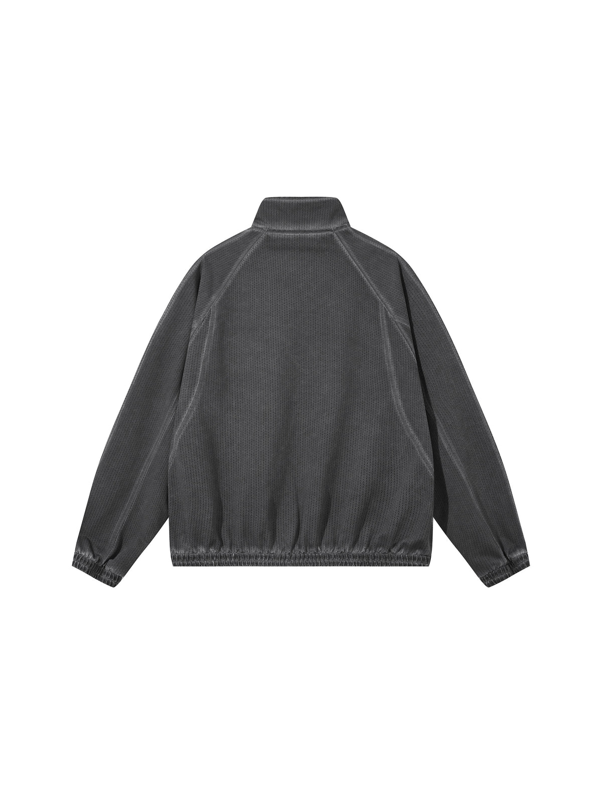 Rifted Unisex Vintage Wash Full Zip Mesh Jacket
