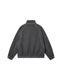 Rifted Unisex Vintage Wash Full Zip Mesh Jacket