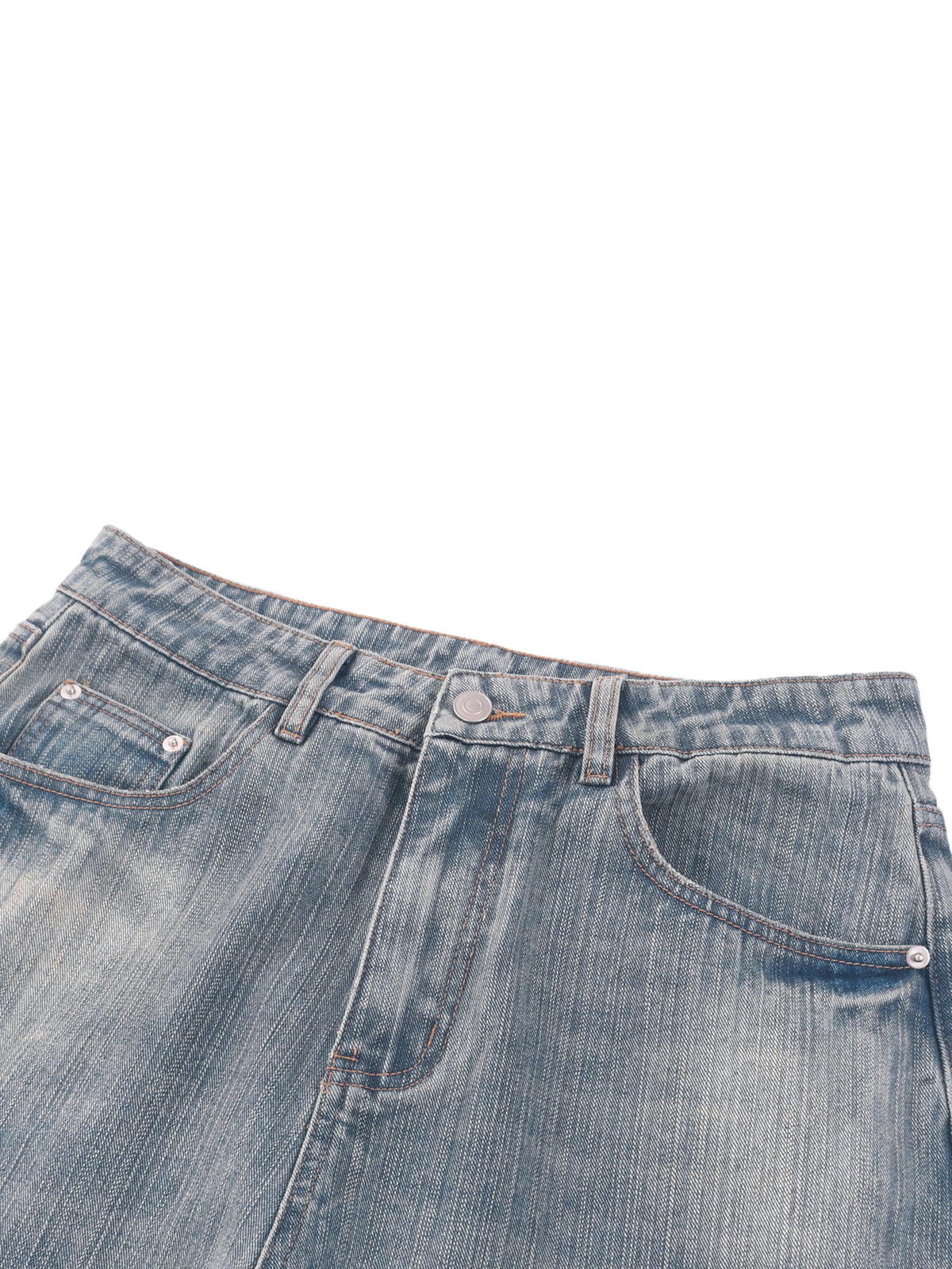 Rifted Vintage Wash Distressed Denim Jeans