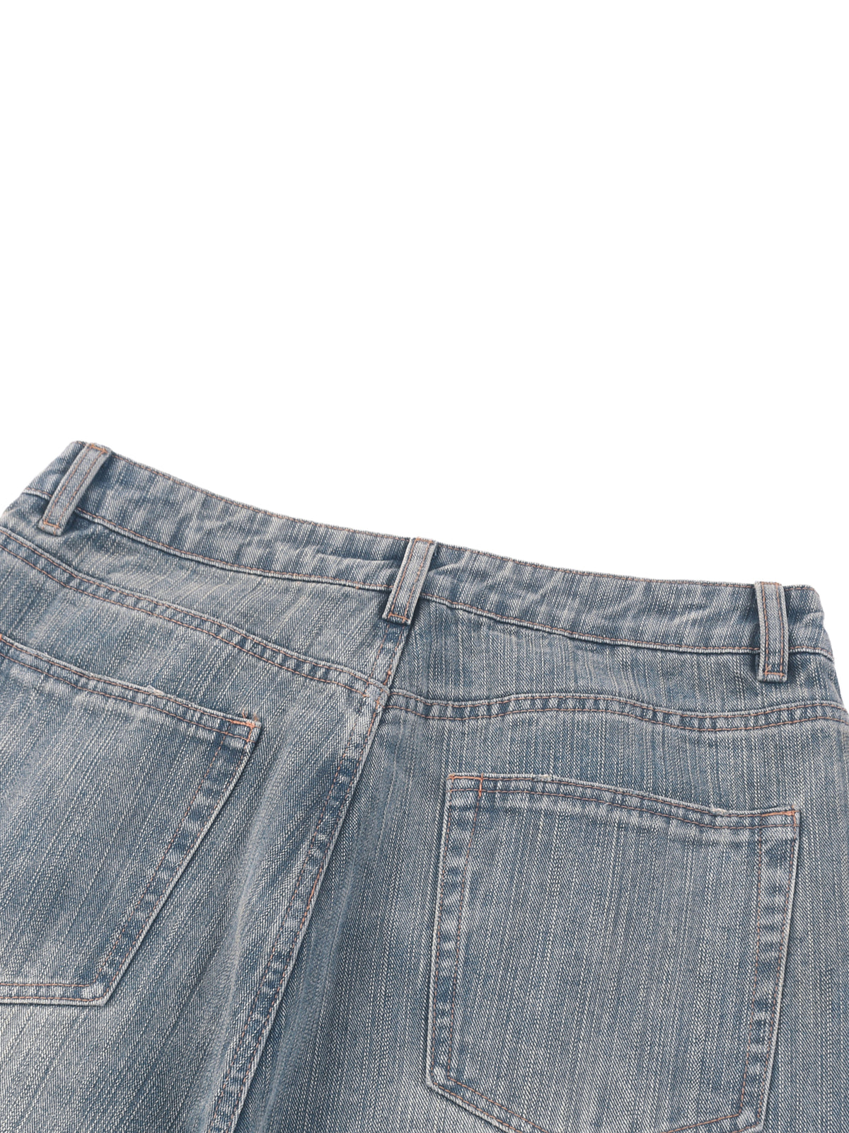 Rifted Vintage Wash Distressed Denim Jeans