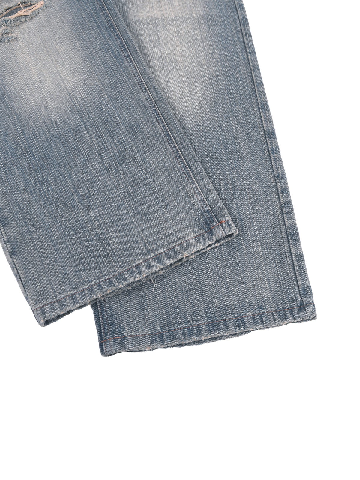 Rifted Vintage Wash Distressed Denim Jeans