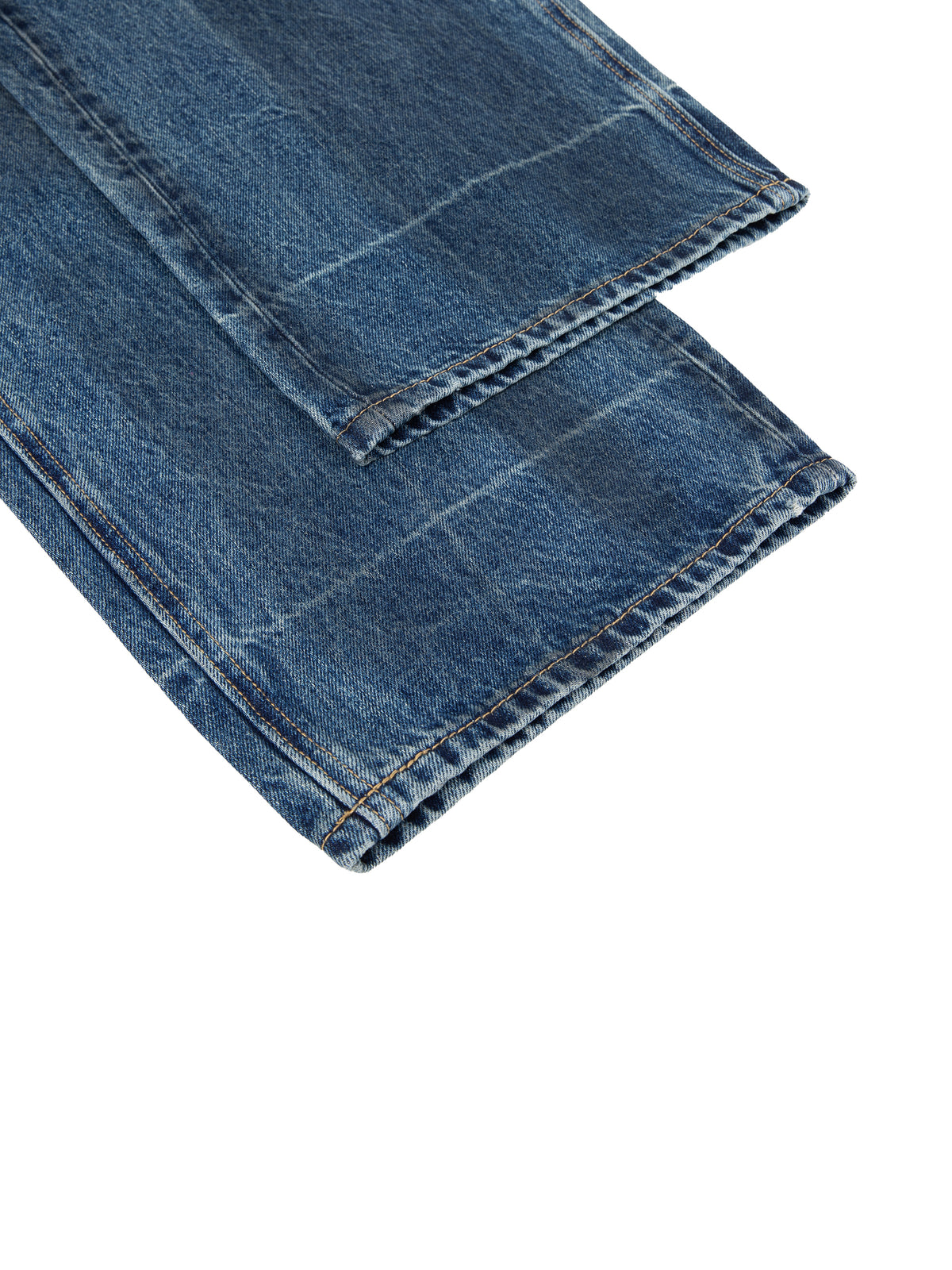 Rifted Vintage Wash Baggy Denim Jeans