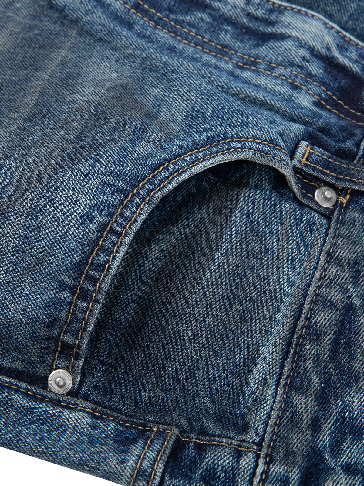 Rifted Vintage Wash Baggy Denim Jeans