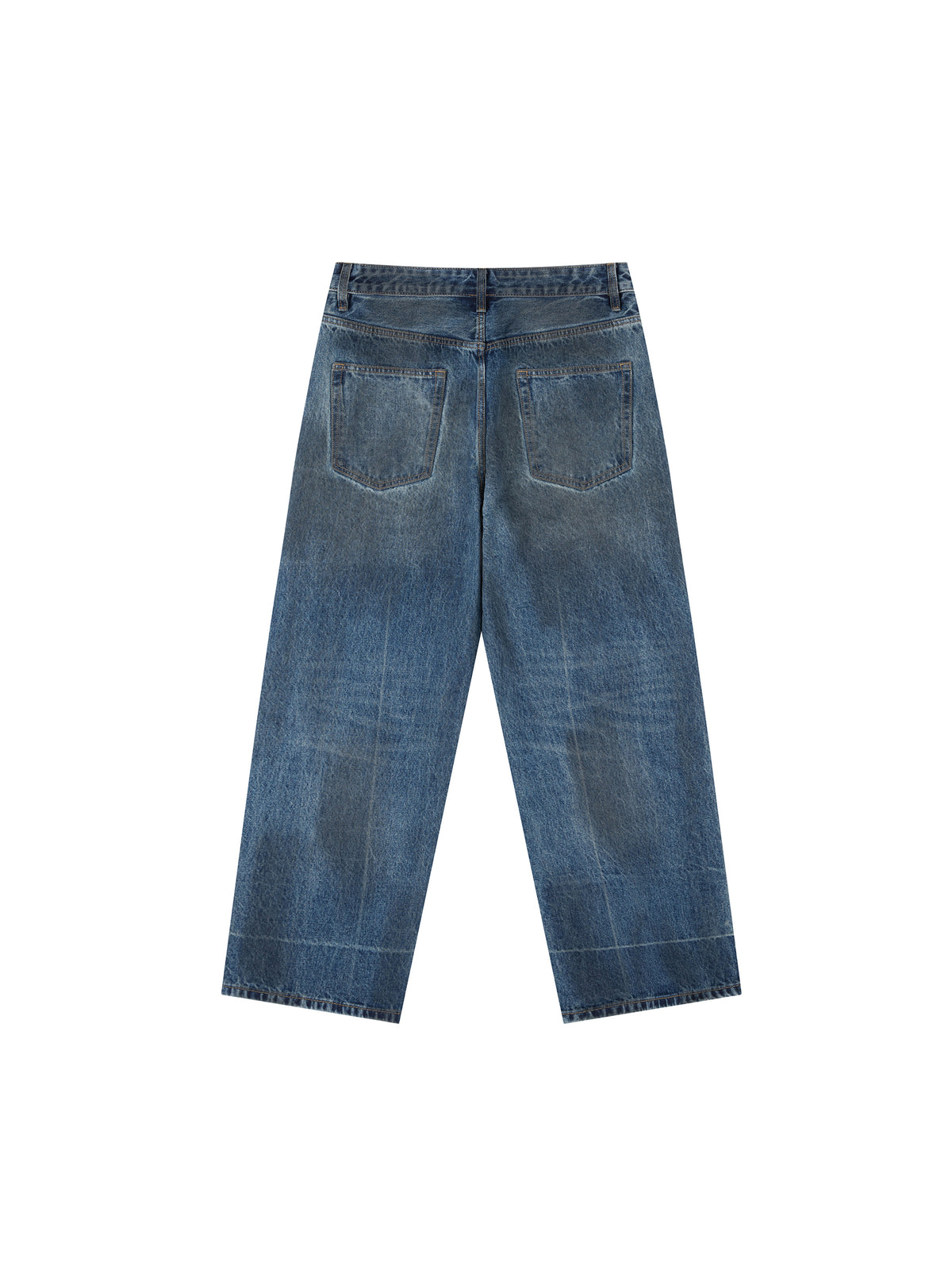 Rifted Vintage Wash Baggy Denim Jeans