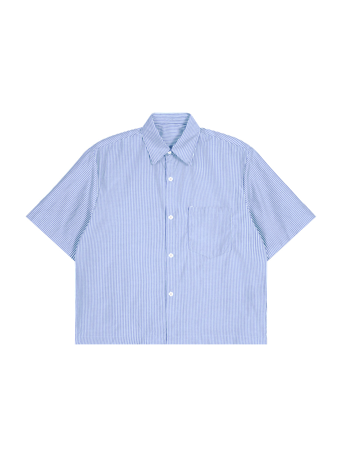 Rifted Oversized Vertical Stripe Boxy T-Shirt