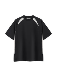 Rifted Contrast Panel Performance T-Shirt