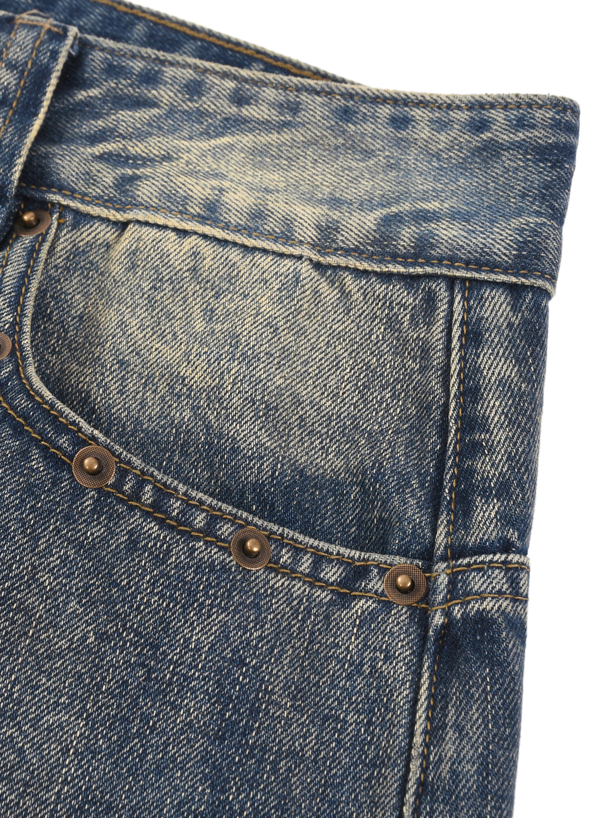 Rifted Vintage Wash Baggy Denim Shorts
