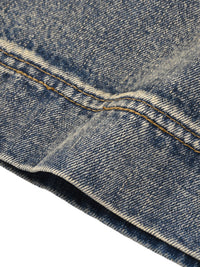 Rifted Vintage Wash Baggy Denim Shorts
