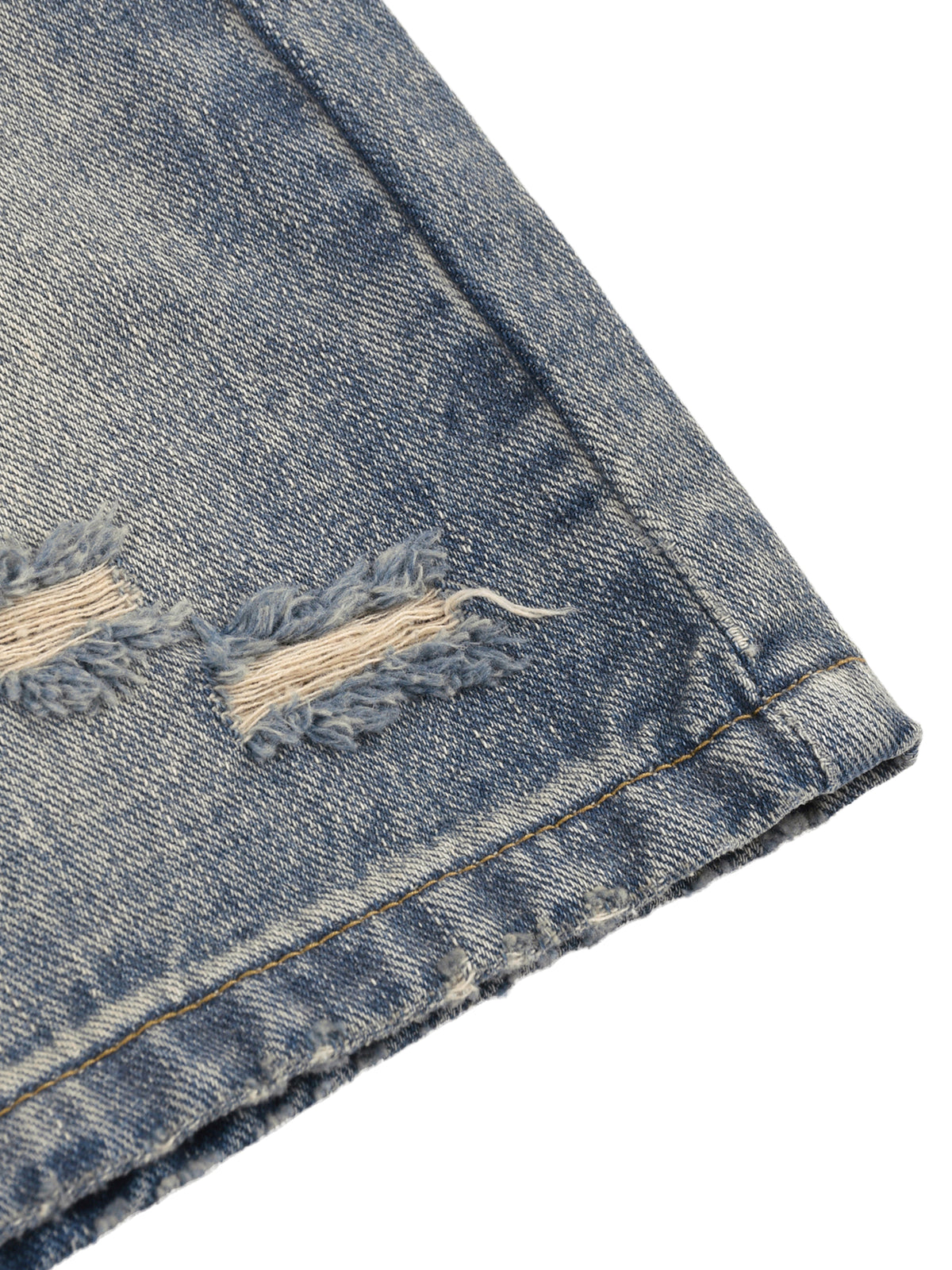 Rifted Faded Distressed Baggy Denim Shorts