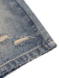Rifted Faded Distressed Baggy Denim Shorts