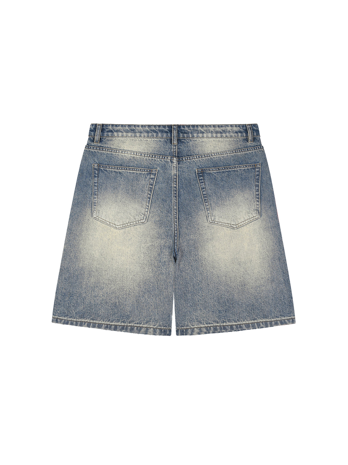 Rifted Faded Distressed Baggy Denim Shorts