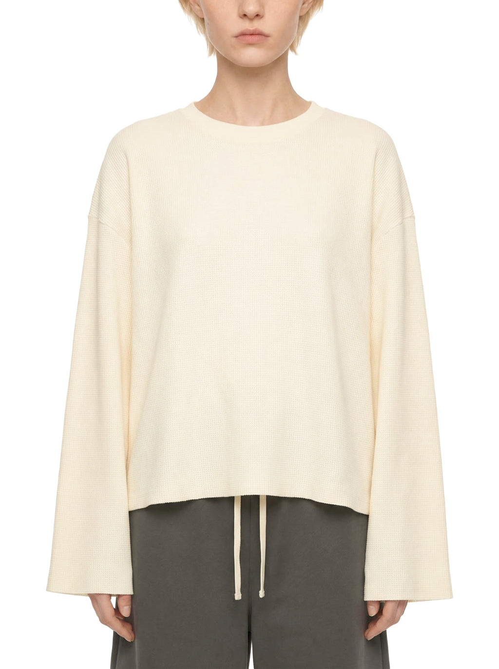 Waffle Raw Edge T-Shirt