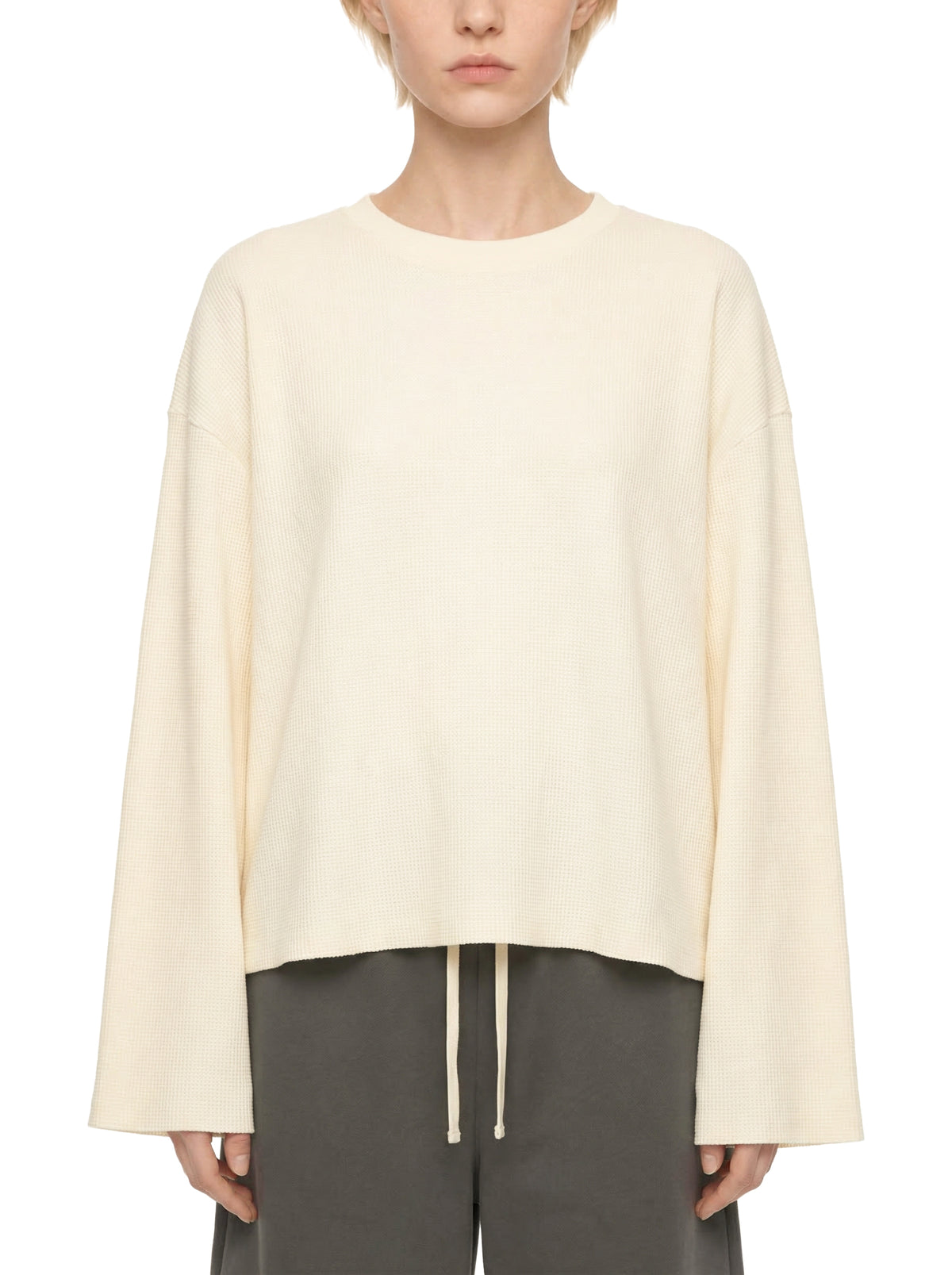 Waffle Raw Edge T-Shirt
