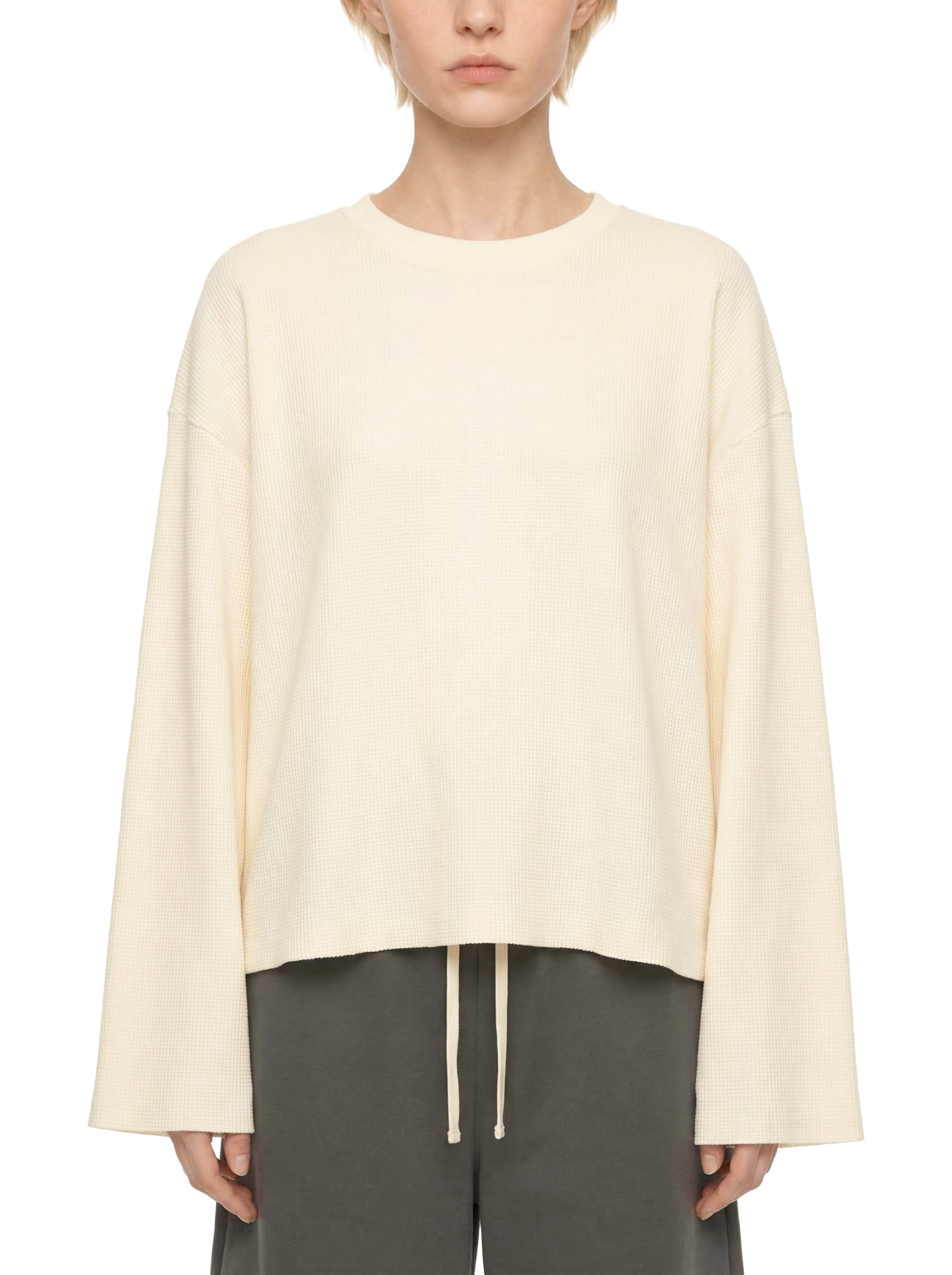 Waffle Raw Edge T-Shirt