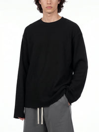 Waffle Raw Edge T-Shirt
