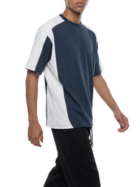 Rifted Unisex Color Block Loose T-Shirt
