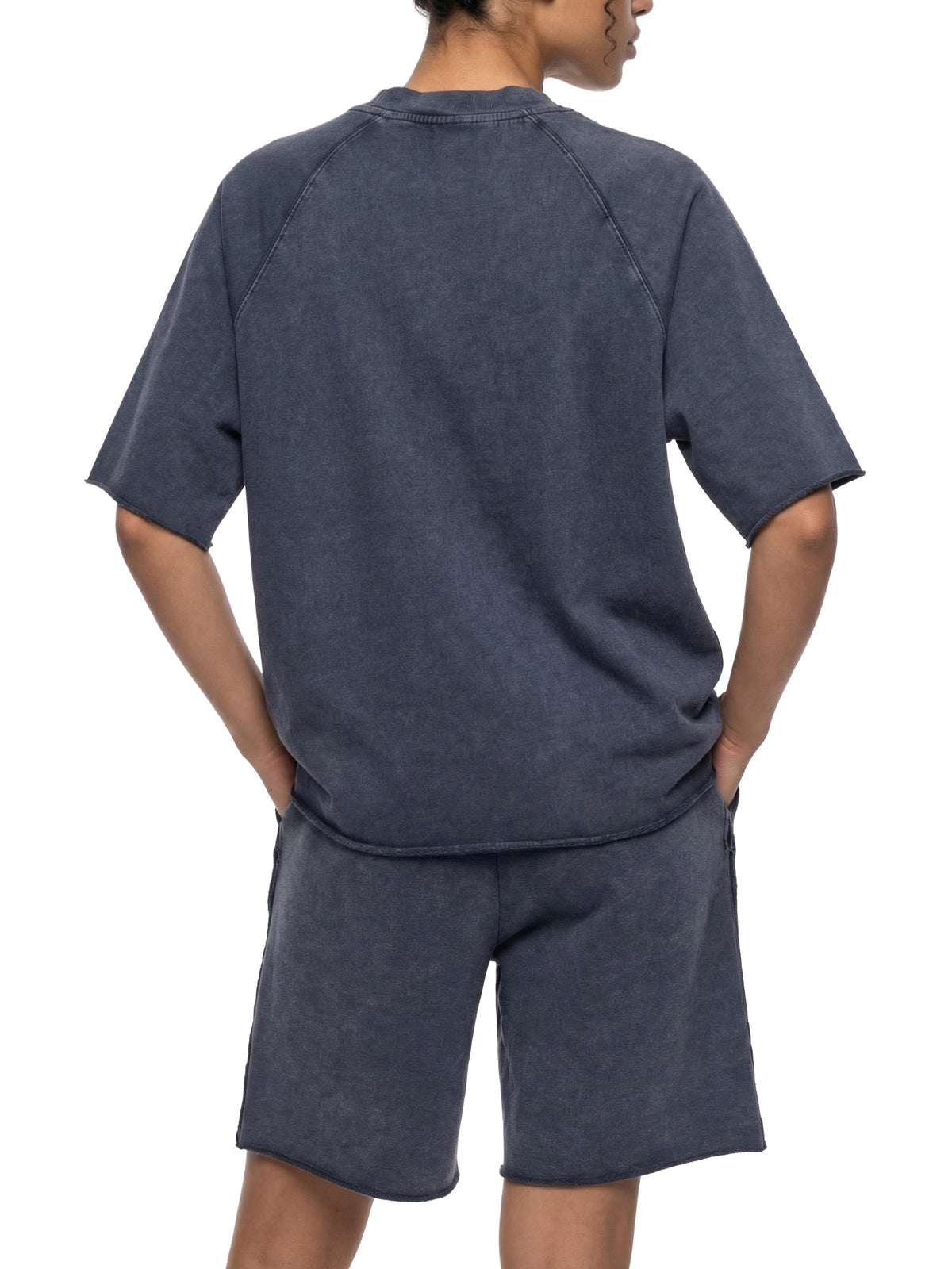 Rifted Unisex Mineral Wash Raw Edge T-Shirt