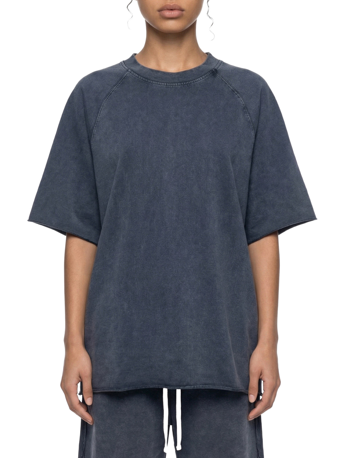 Rifted Unisex Mineral Wash Raw Edge T-Shirt