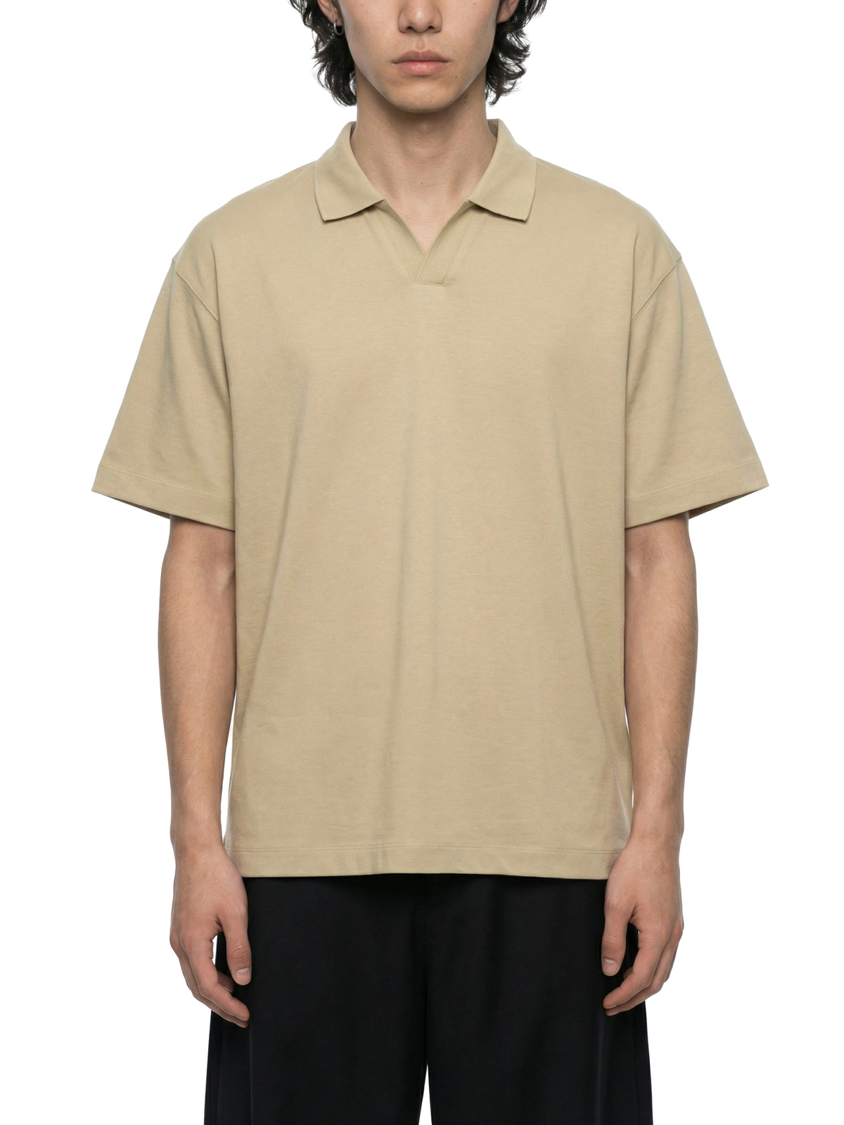 Men's Drop Shoulder Polo T-Shirt