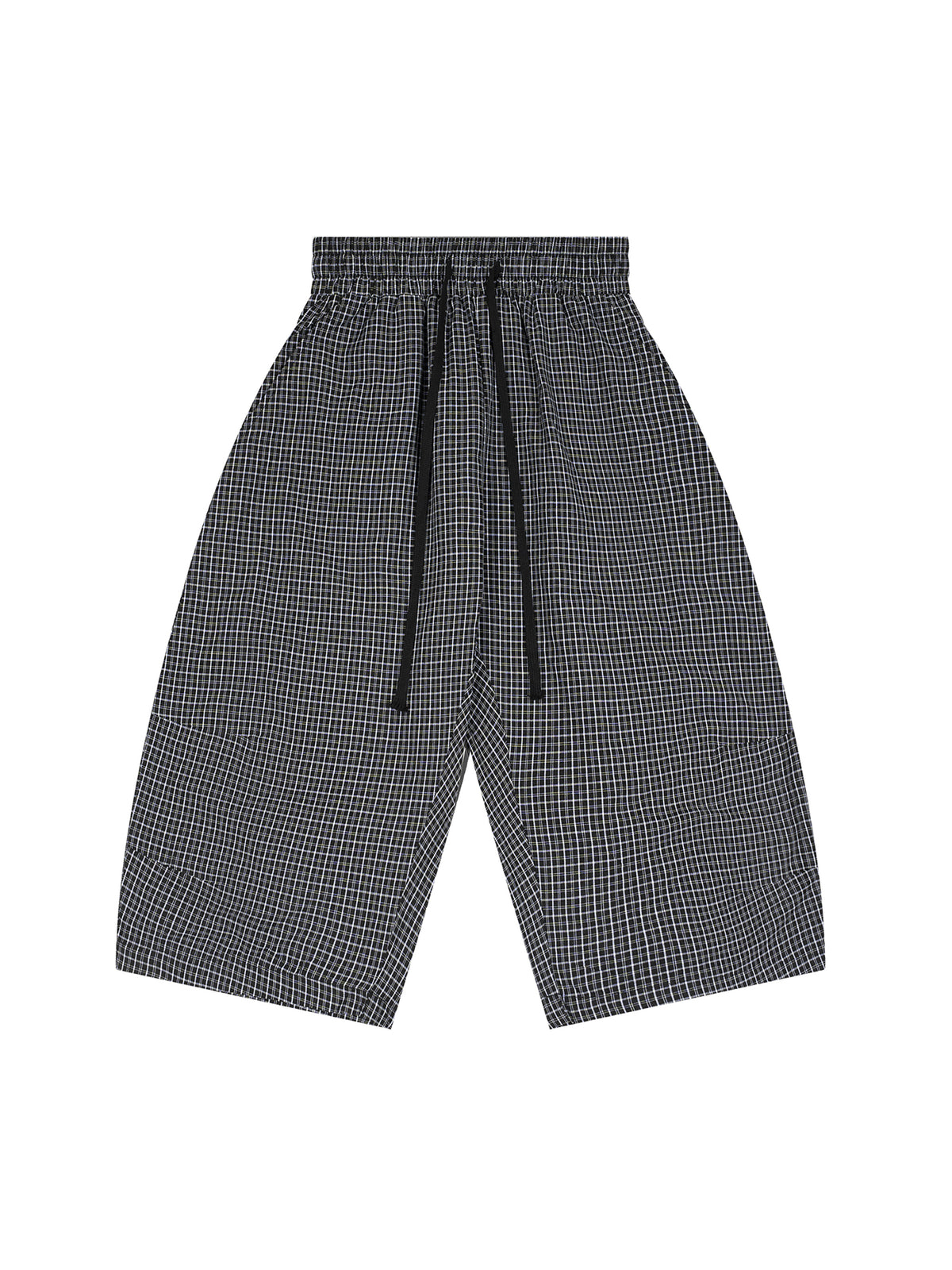 Rifted Unisex Plaid Loose Capri Shorts