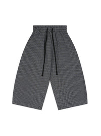 Rifted Unisex Plaid Loose Capri Shorts