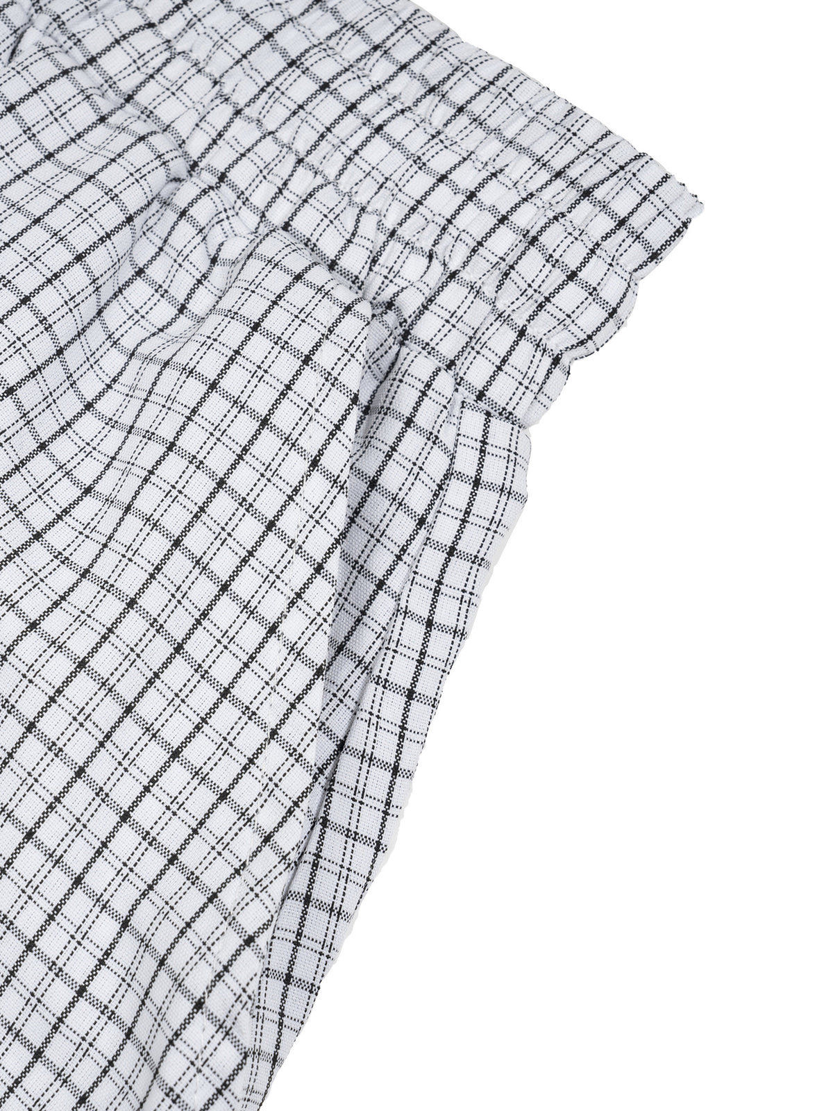 Rifted Unisex Plaid Loose Capri Shorts